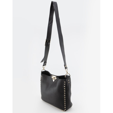 VALENTINO GARAVANI Rockstud Crossbody Bag schwarz Pre-owned Designer Secondhand Luxurylove