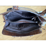 Crocodile chip embossed bag
