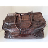 Crocodile chip embossed bag