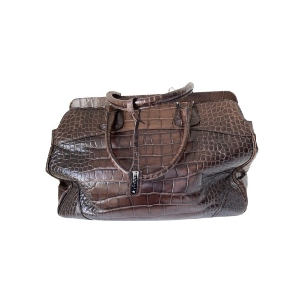  Crocodile chip embossed bag - Pre-loved Designer Second Hand | LUXURYLOVE