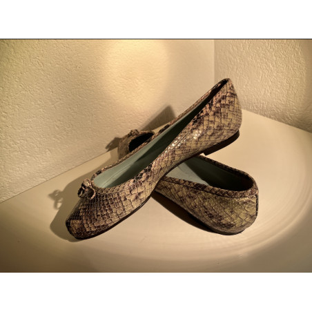 STEFI TALMAN Ballerina Schlangenlederoptik Pre-owned Designer Secondhand Luxurylove