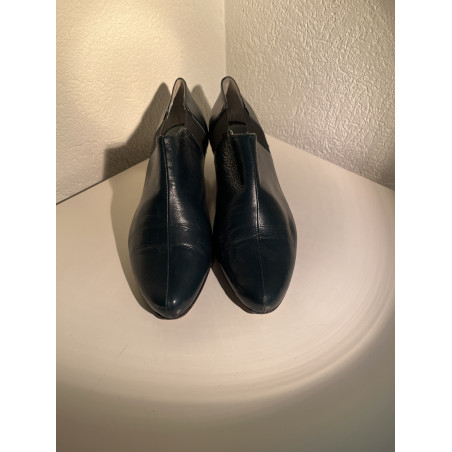 STEFI TALMAN Stiefeletten Petrol Leder 38.5 Pre-owned Designer Secondhand Luxurylove