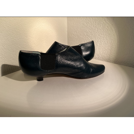 STEFI TALMAN Stiefeletten Petrol Leder 38.5 Pre-owned Designer Secondhand Luxurylove