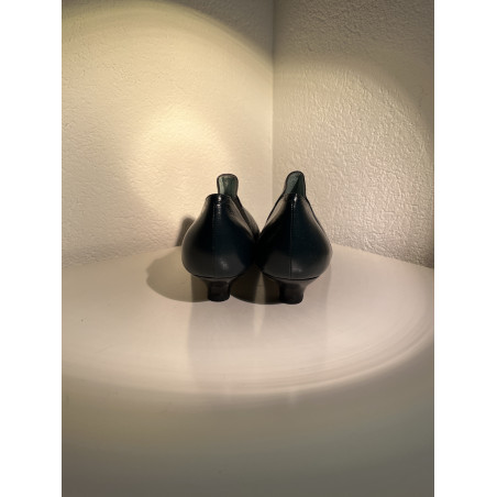 STEFI TALMAN Stiefeletten Petrol Leder 38.5 Pre-owned Designer Secondhand Luxurylove