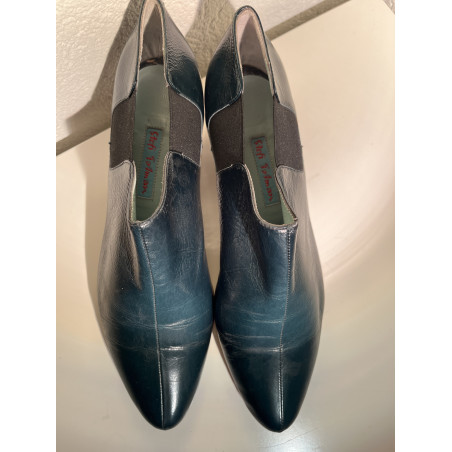 STEFI TALMAN Stiefeletten Petrol Leder 38.5 Pre-owned Designer Secondhand Luxurylove