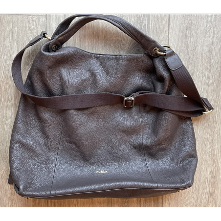 FURLA Handbag dark brown - Pre-loved Designer Second Hand | LUXURYLOVE