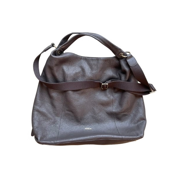 FURLA Handbag dark brown - Pre-loved Designer Second Hand | LUXURYLOVE