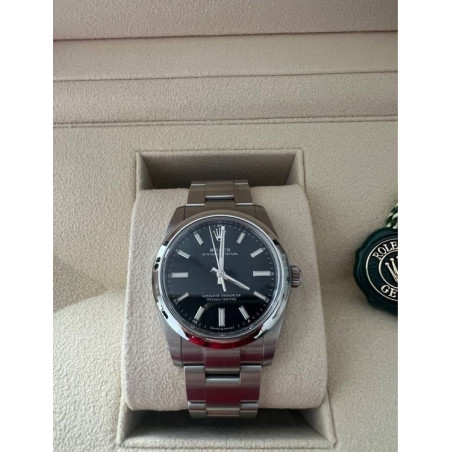 ROLEX Perpetual 34 Oyster Full Set Pre-owned Designer Secondhand Luxurylove
