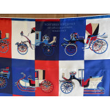 Silk scarf 90x90, Voitures exquises