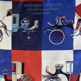 Silk scarf 90x90, Voitures exquises
