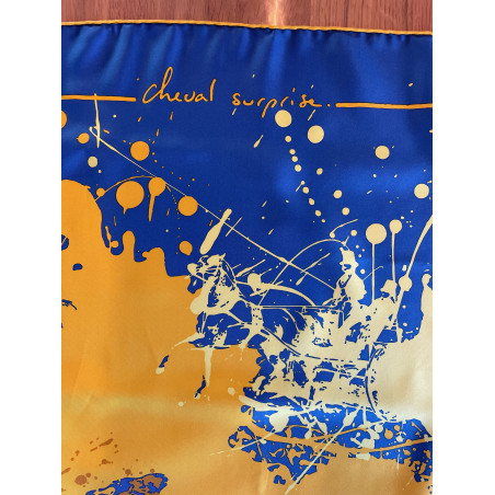HERMÉS Seidentuch 90x90 cheval surprise Pre-owned Designer Secondhand Luxurylove