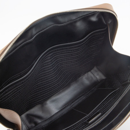 PRADA Saffiano briefcase with strap - Pre-loved Designer Second Hand | LUXURYLOVE