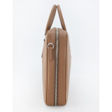 Saffiano briefcase with strap