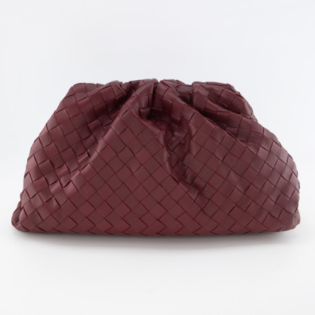 BOTTEGA VENETA The Pouch Intrecciato Oversize Clutch - NEW - Pre-loved Designer Second Hand | LUXURYLOVE