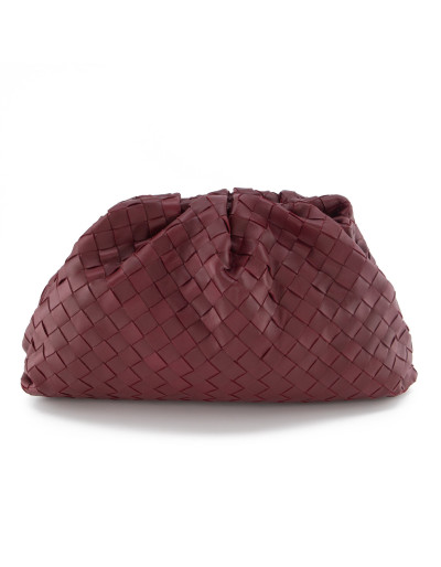 BOTTEGA VENETA The Pouch Intrecciato Oversize Clutch - NEW - Pre-loved Designer Second Hand | LUXURYLOVE