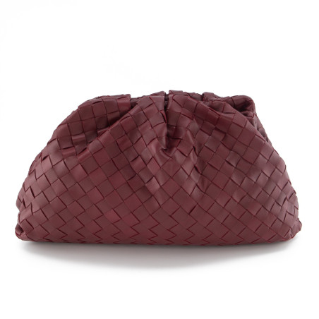 BOTTEGA VENETA The Pouch Intrecciato Oversize Clutch - NEW - Pre-loved Designer Second Hand | LUXURYLOVE