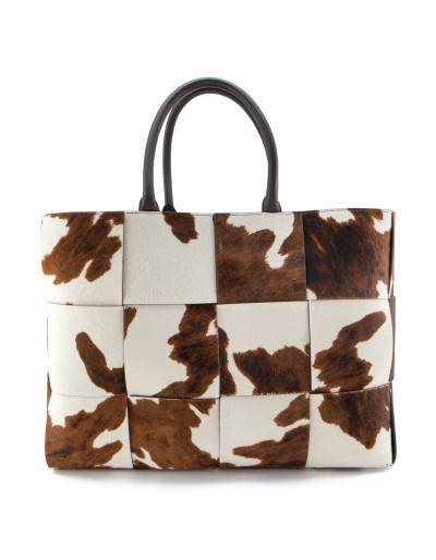BOTTEGA VENETA Arco Tote Bag  Kuhfell braun NEU Pre-owned Designer Secondhand Luxurylove