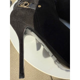 DIOR Stiletto Stiefel Wildleder schwarz 39 Pre-owned Designer Secondhand Luxurylove