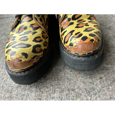  R13 military boots leopard print 38 leather boots TOP (R13) - Pre-loved Designer Second Hand | LUXURYLOVE