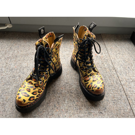  R13 military boots leopard print 38 leather boots TOP (R13) - Pre-loved Designer Second Hand | LUXURYLOVE