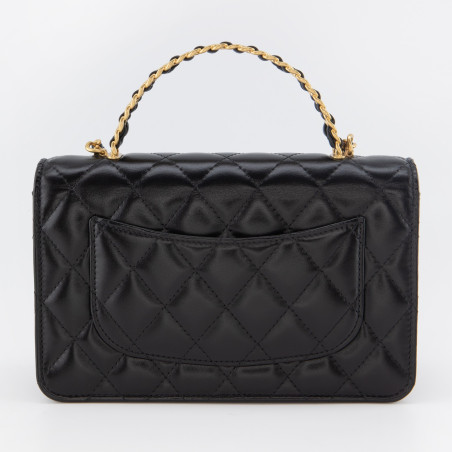 CHANEL Top Handle Wallet on Chain - NEW - Pre-loved Designer Second Hand | LUXURYLOVE