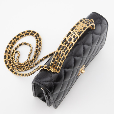 CHANEL Top Handle Wallet on Chain schwarz NEU Pre-owned Designer Secondhand Luxurylove