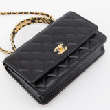 CHANEL Top Handle Wallet on Chain schwarz NEU Pre-owned Designer Secondhand Luxurylove