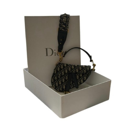 DIOR Mini Saddle Bag with Strap - Pre-loved Designer Second Hand | LUXURYLOVE