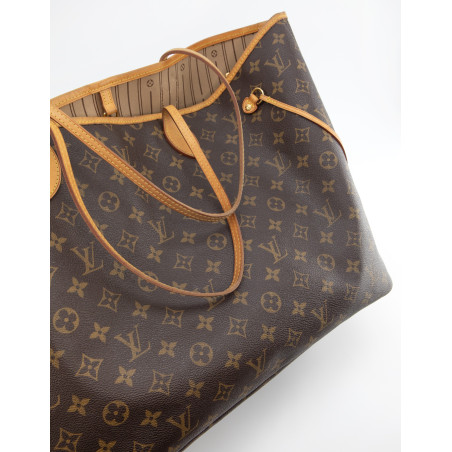 LOUIS VUITTON Neverfull GM Monogram Shopper Tote Bag braun Schultertasche Pre-owned Designer Secondhand Luxurylove