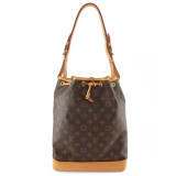 LOUIS VUITTON Grand Sac Noé Bucket Bag Monogram braun Pre-owned Designer Secondhand Luxurylove