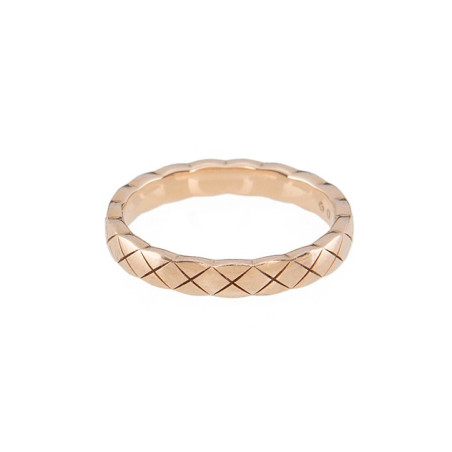 CHANEL Coco Crush Ring mini 18k Beigegold  J11785 Grösse 54 Pre-owned Designer Secondhand Luxurylove