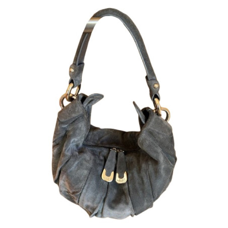 BALLY Shoulder bag spanspan suede gray - Pre-loved Designer Second Hand | LUXURYLOVE