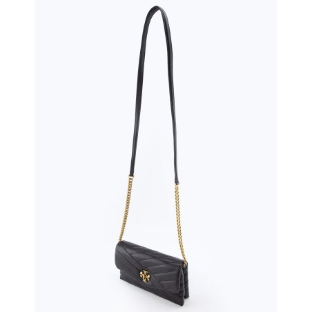 TORY BURCH Kira Chevron Crossbody Bag schwarz Pre-owned Designer Secondhand Luxurylove