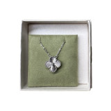 Alhambra chain white gold chip- NEW