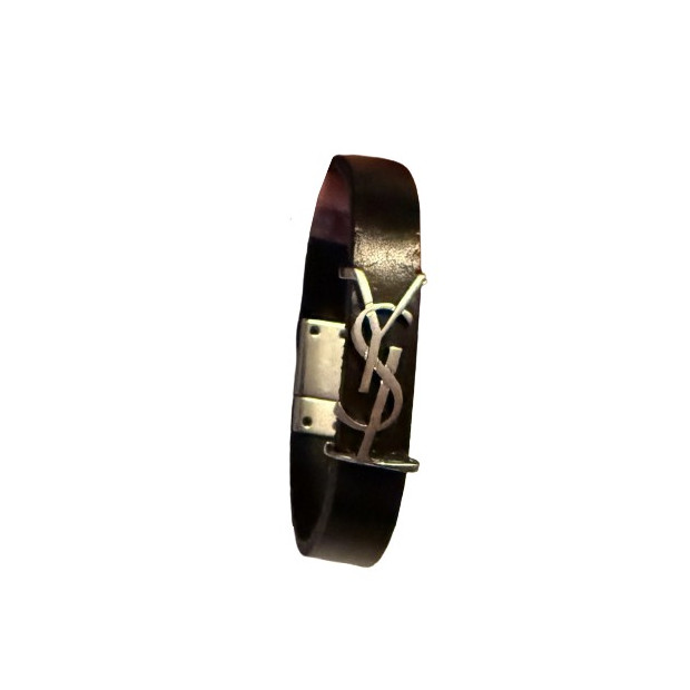 SAINT LAURENT Leather bracelet - Pre-loved Designer Second Hand | LUXURYLOVE
