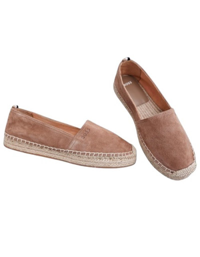 HUGO BOSS Espadrilles Wildleder braun 37 NEU Pre-owned Designer Secondhand Luxurylove.