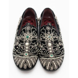 DOLCE & GABBANA Loafer Samt bestickt 44 Pre-owned Designer Secondhand Luxurylove
