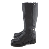 JIMMY CHOO Winterstiefel gefüttert schwarz 38 Pre-owned Designer Secondhand Luxurylove