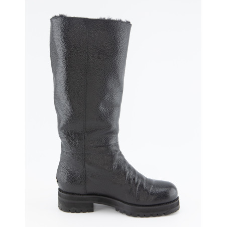 JIMMY CHOO Winterstiefel gefüttert schwarz 38 Pre-owned Designer Secondhand Luxurylove