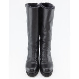 JIMMY CHOO Winterstiefel gefüttert schwarz 38 Pre-owned Designer Secondhand Luxurylove