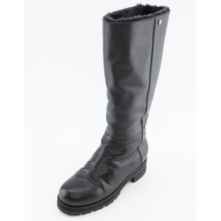 JIMMY CHOO Winterstiefel gefüttert schwarz 38 Pre-owned Designer Secondhand Luxurylove