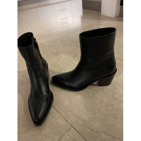 STUART WEITZMAN Western Ankle Boots schwarz 41 NEU Pre-owned Designer Secondhand Luxurylove