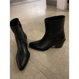 STUART WEITZMAN Western Ankle Boots schwarz 41 NEU Pre-owned Designer Secondhand Luxurylove