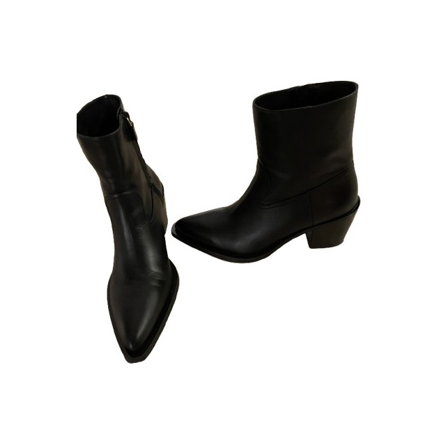 STUART WEITZMAN Western Ankle Boots schwarz 41 NEU Pre-owned Designer Secondhand Luxurylove