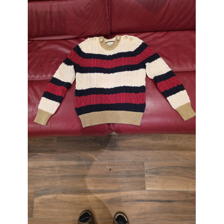 GUCCI Strickpullover gestreift 34 NEU Pre-owned Designer Secondhand Luxurylove.