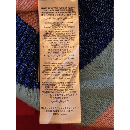 GUCCI Strickpullover Katze Rainbow Streifen S Pre-owned Designer Secondhand Luxurylove.