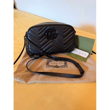 GUCCI GG Marmont Crossbody Bag schwarz NEU Pre-owned Designer Secondhand Luxurylove