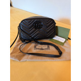 GUCCI GG Marmont Crossbody Bag schwarz NEU Pre-owned Designer Secondhand Luxurylove