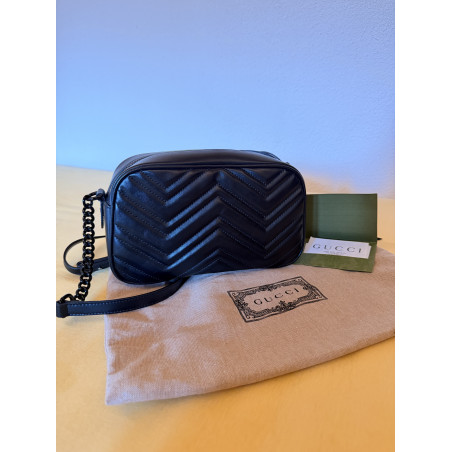 GUCCI GG Marmont Crossbody Bag schwarz NEU Pre-owned Designer Secondhand Luxurylove