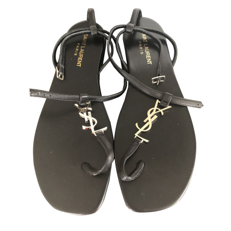 SAINT LAURENT Sandalen YSL Logo